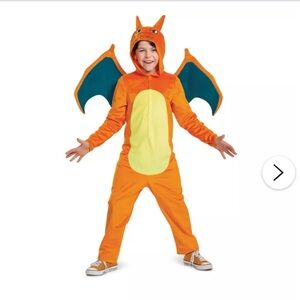 Pokemon Charizard Kids Costume - Orange and Yellow